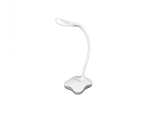 Desk lamp esperanza mimosa eld105w white, 14 led’s, touch switch, 3 levels of brightness, night light, light color: 5500k, flexible arm, illuminated s 2