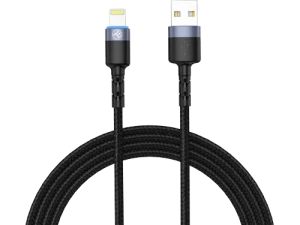 Cable usb - lightning, cu led, nylon, 1.2m, tellur black  tll155373 Thumbnail 3