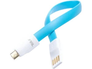 Cable usb - micro usb, braid, nylon, 0.2m, tellur blue  tll155071 Thumbnail 2
