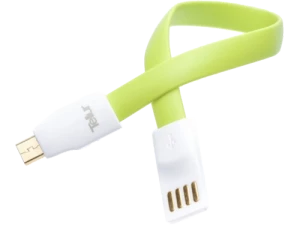 Cable USB - Micro USB, Magentic, 0.2m, Tellur Green  TLL155081