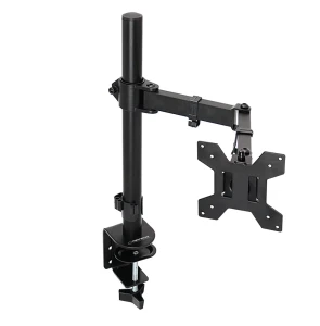 Arm for 1 monitor 10"-27"  esperanza horkos erw017, adjustable desk display mounting arm, tilt adjustment (up/down): +80o/-90o, right/left adjustment: Thumbnail 7