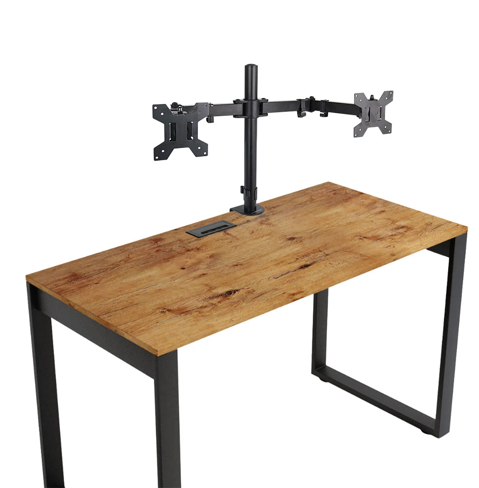 Arm for 2 monitor 10"-27"  esperanza sylen erw018, adjustable desk display mounting arm, tilt adjustment (up/down): +80o/-90o, right/left adjustment: 4