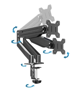 Arm for 2 monitor 10"-27"  Esperanza MACHE ERW020