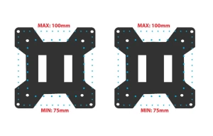Arm for 2 monitor 10"-27"  esperanza mache erw020 Thumbnail 4
