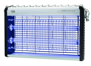 Insect Killer lamp Esperanza HUNTER EHQ006, power: 20 W (10Wx2),  Applicable area: 80m², Lamp type: UV-A lamp BL T8, voltage: 2200v, Cable length: 120