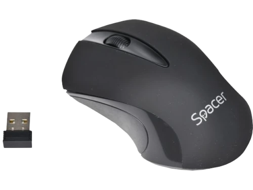 Mouse spacer wireless  black 2.4ghz, 3d, 1000 dpi,  spmo-w12 2
