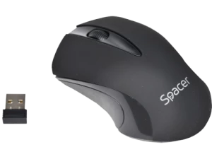 Mouse Spacer Wireless  Black 2.4GHz, 3D, 1000 DPI,  SPMO-W12