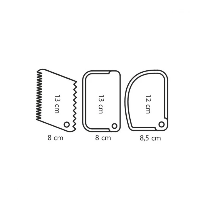 630300 set spatule cofetarie 3 buc, delicia 3