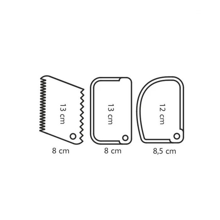 630300 set spatule cofetarie 3 buc, delicia 2
