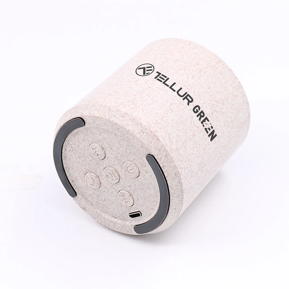 Boxa portabila bluetooth,tellur green 3w, crem tll161231 2