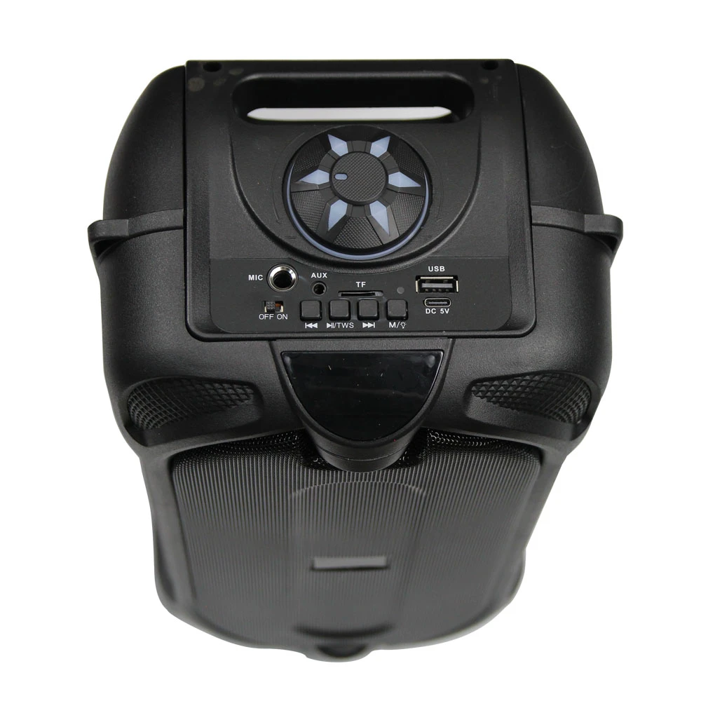 Esperanza rhythm ep157, bluetooth portable speaker, power: 10w, black, rgb led lighting, built-in fm radio, bluetooth 5
