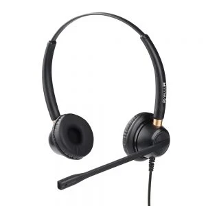 Casti cu fir call center tellur voice 420 ,binaural ,usb jack 3.5mm , negru tll411006 Thumbnail 3