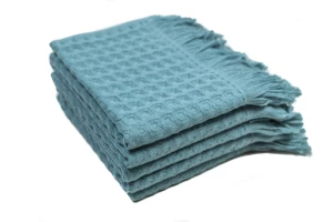 Prosop gofrat bucatarie Monaco 30x50 cm, 280g/m2, Smoke Blue