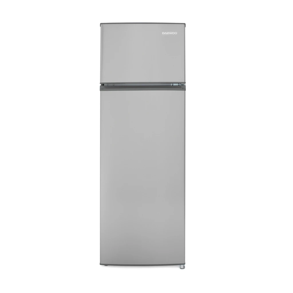 Frigider daewoo dts-240mex,  235 l (194l+41l), 159cm, static, clasa e, inox 8