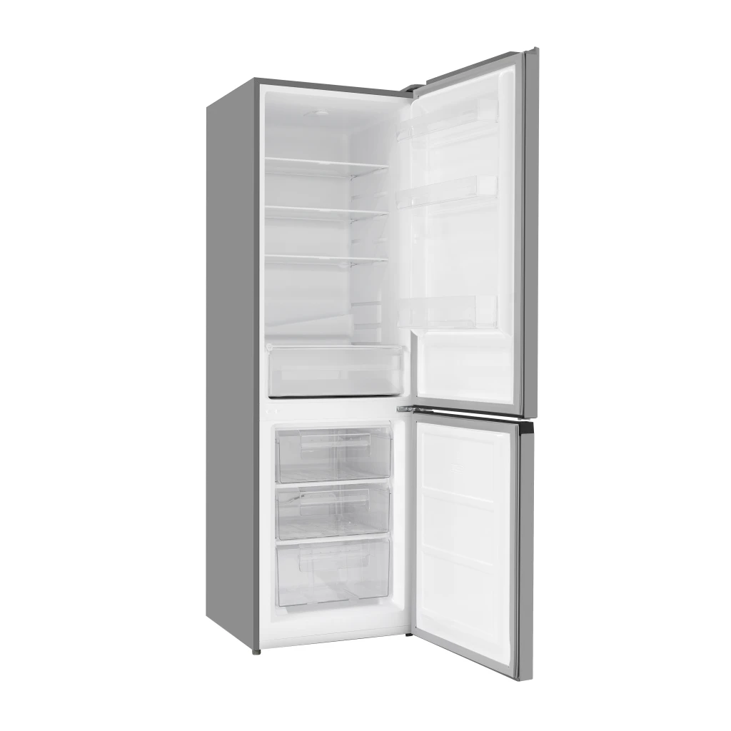 Frigider daewoo rn-325dlfx 315l (96l+219l), 186cm, static, clasa f, inox 2