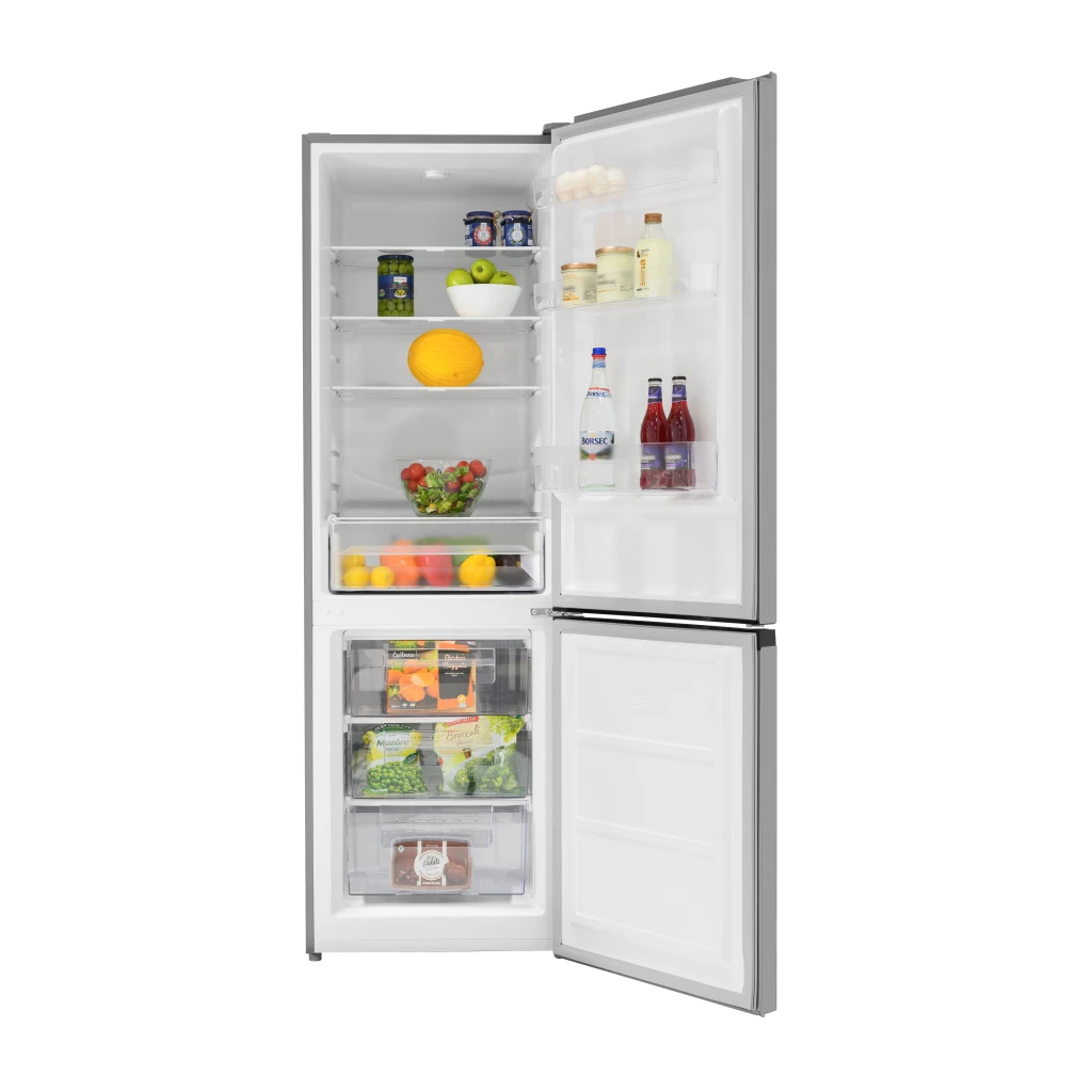 Frigider daewoo rn-325dlfx 315l (96l+219l), 186cm, static, clasa f, inox 3
