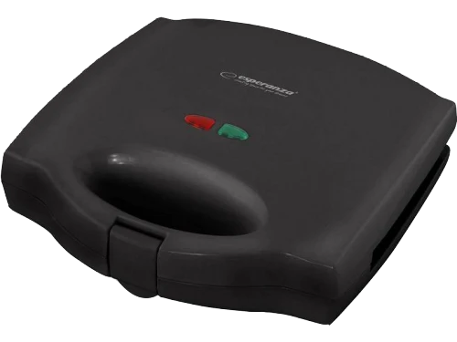Sandwich maker esperanza portabella ekt006k black 750w, 3 in 1 functions (sandwich maker, waffle maker and grill), automatic temperature control, non- 3