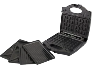 Sandwich maker esperanza portabella ekt006k black 750w, 3 in 1 functions (sandwich maker, waffle maker and grill), automatic temperature control, non- Thumbnail 2