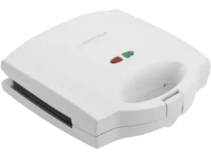 Sandwich maker esperanza portabella ekt006w white 750w, 3 in 1 functions (sandwich maker, waffle maker and grill), automatic temperature control, non- Thumbnail 1
