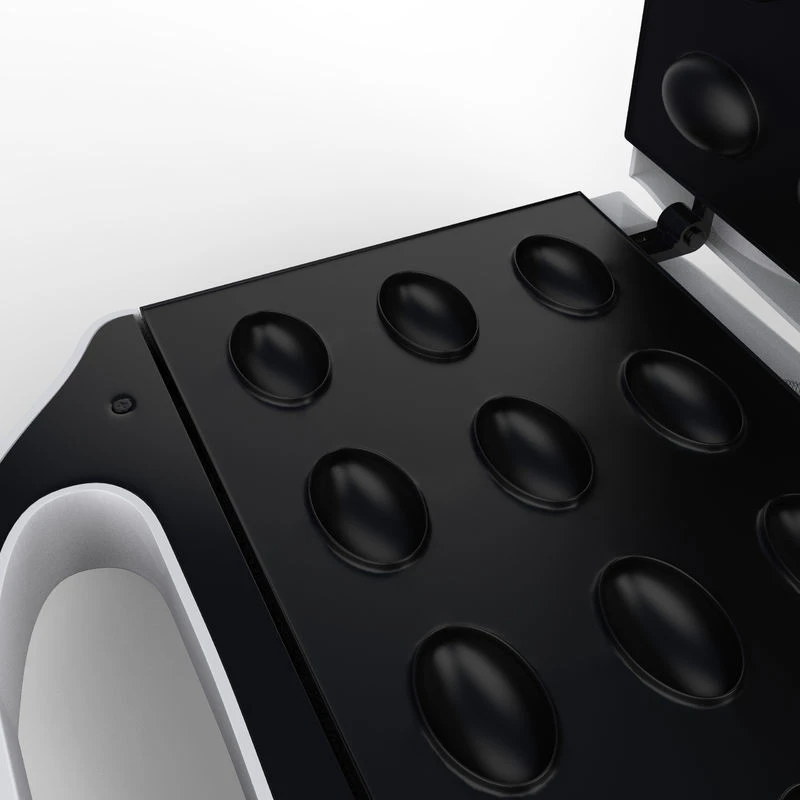 Nut shape maker brock hz 3012, 750w, for 12 nutlets, cool touch housing, non-stick surface, power and ready indicator lights, anti-slip feet, adjustab 8