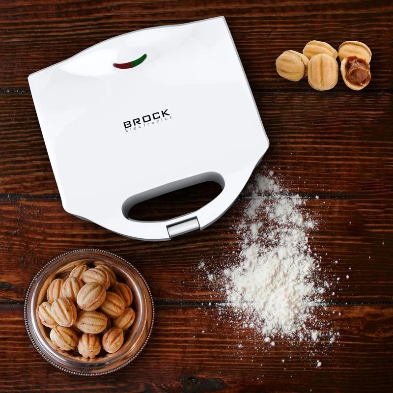 Nut shape maker brock hz 3012, 750w, for 12 nutlets, cool touch housing, non-stick surface, power and ready indicator lights, anti-slip feet, adjustab 14