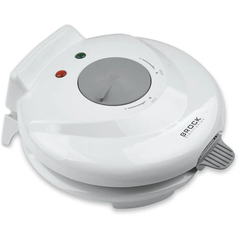 Waffle maker brock wm 3001, white, 750w, plate size ø 19,2 cm, cool touch housing, non-stick surface, power and ready indicator lights, incl. cone sha 13