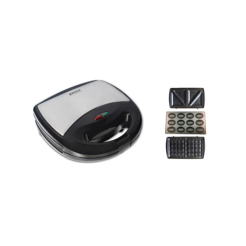 Sandwich maker brock ssm 2004 ss, 750w, 3 in 1 functions (sandwich, waffle, nut), plate size: 23,5 x 13 cm 11