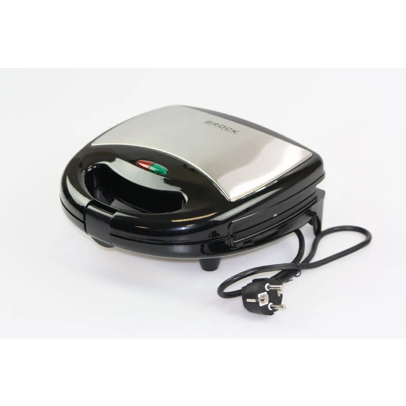 Sandwich maker brock ssm 2004 ss, 750w, 3 in 1 functions (sandwich, waffle, nut), plate size: 23,5 x 13 cm 2