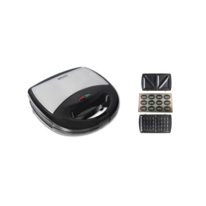 Sandwich maker brock ssm 2004 ss, 750w, 3 in 1 functions (sandwich, waffle, nut), plate size: 23,5 x 13 cm Thumbnail 10