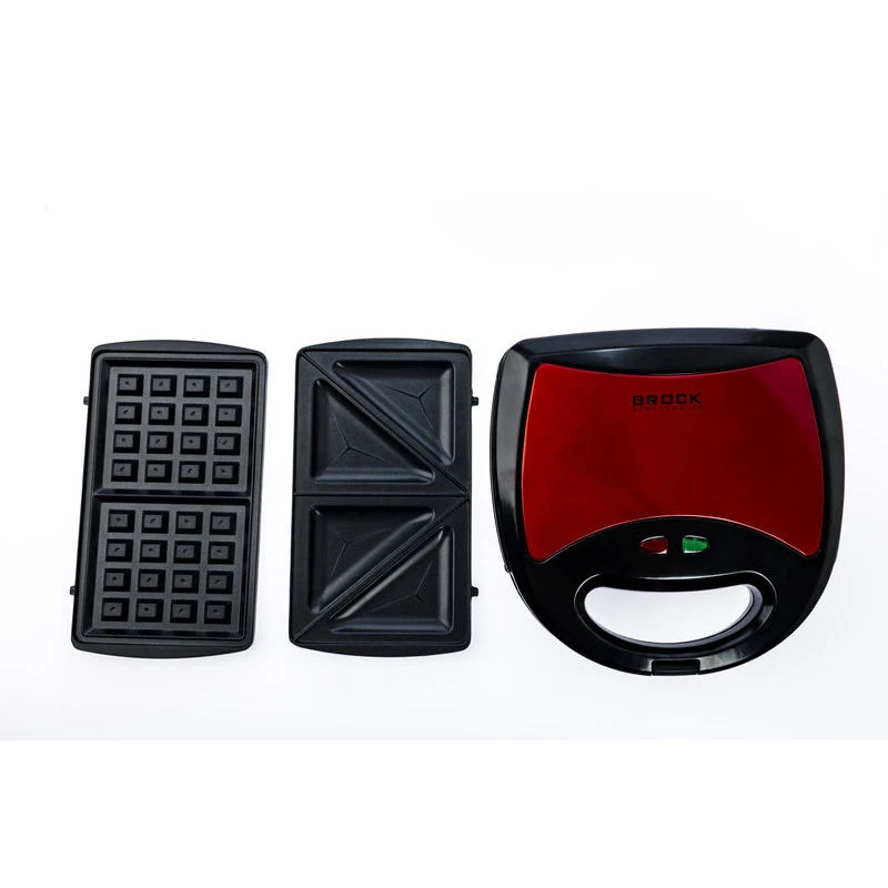 Sandwich maker brock ssm 2003 rd, 750w, 3 in 1 functions (sandwich maker, waffle maker and grill), length of the power cord 75 cm 5