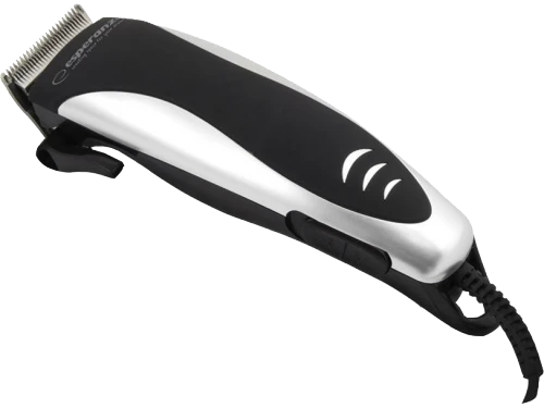 Hair clipper esperanza gallant ebc005 black-silver, powerfull, outstanding performance , high stability , safe and reliable, 4 extra attachment combs, 2