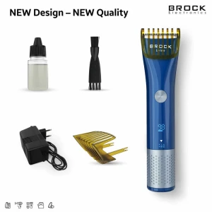 Hair clipper brock bhc 3001 fast charging, 60 min working time, led display,  the adjustible cutting comb, 2 cutting combs: 1-15.5mm and 16-30.5mm, ip Thumbnail 9