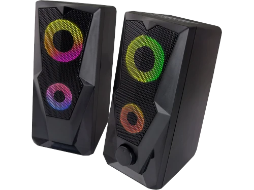 Speakers 2.0  esperanza baila egs103, 6w (2 x 3w), led rainbow lighting, volume control, built in amplifier, power supply: 5v, they require: usb and m 2