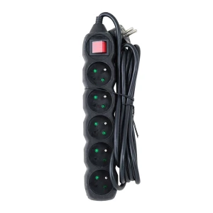 Prelungitor сг protectie esperanza elk214k, 1.5m, 5 sockets, switch on/off, 16a, black