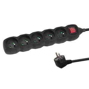 Prelungitor сг protectie esperanza elk216k, 5.0m, 5 sockets, switch on/off, 16a, black Thumbnail 6