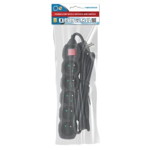Prelungitor сг protectie esperanza elk216k, 5.0m, 5 sockets, switch on/off, 16a, black Thumbnail 4