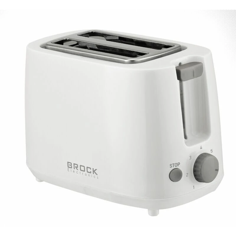 Toaster brock bt 1006 wh, 700w,  2 slices, pop-up. variable electronic time control. jam protection. automatic shutdown. cancel function in the middle 4
