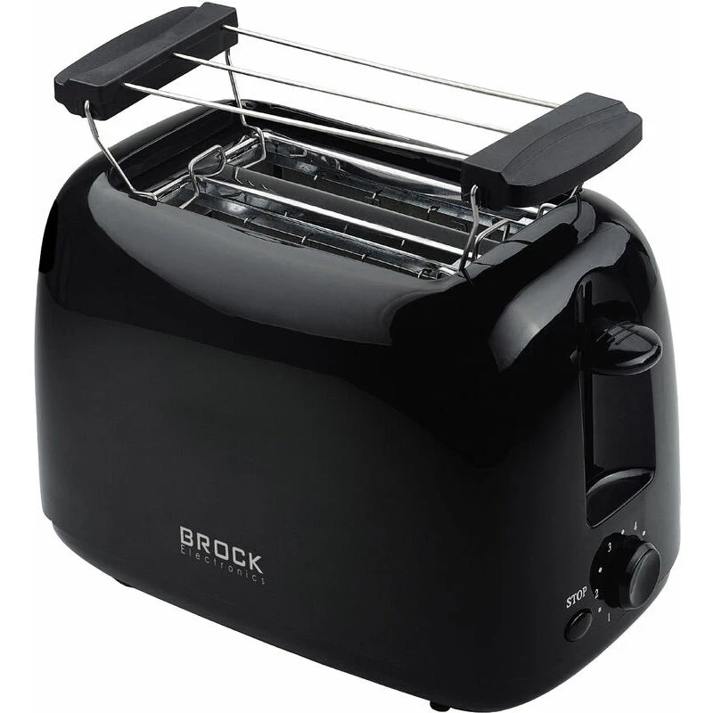 Toaster brock bt 1009 bk, 750w, 2 slices, pop-up. variable electronic time control. jam protection. automatic shutdown. cancel function in the middle 4