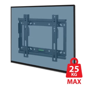 Esperanza TV-Wall Mount PERSES ERW013 for 14-50", Max load 25kg, Vesa 75x75-200x200mm, Distance of TV from wall: 24mm, level included, Weight: 380g