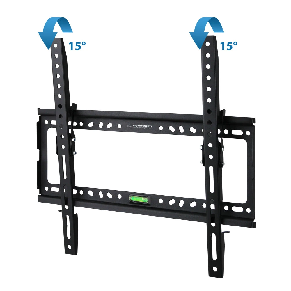 Esperanza tv-wall mount hypnos erw014 for 26-70", max load 30kg, vesa 75x75-400x400mm, distance of tv from wall: 35mm, tilt adjustment up to 15°, leve 2