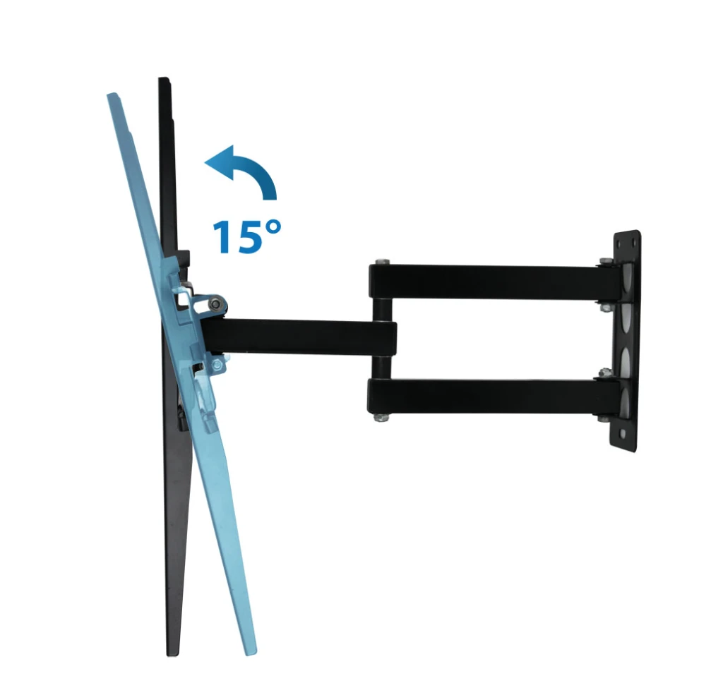Esperanza tv-wall mount atlas erw016 for 26-70", max load 45kg, vesa 75x75-400x400mm, distance of tv from wall: 90-460mm, tilt adjustment up to 15°, h 3