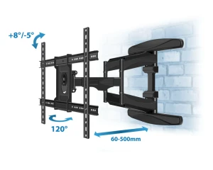 Esperanza tv-wall mount cronos erw021 for 40-85", max load 68kg, vesa 200x100-600x400mm, distance of tv from wall: 60-500mm, horizontal swivel adjustm Thumbnail 3