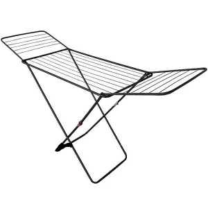 Uscator de rufe STABILO 18 M D0503SE, 128 x 55 x 4 cm, 18 m, max. 15 kg, foldable wings, black