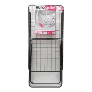 Uscator de rufe stabilo 18 m d0503se, 128 x 55 x 4 cm, 18 m, max. 15 kg, foldable wings, black Thumbnail 2