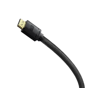 Cable hdmi m to hdmi m  2m  8k  baseus hight definition, ver. 2.1,  8k/60hz, 4k/120hz, 3d, hdr, 48gbps, gold-plated, cakgq-k01 Thumbnail 3