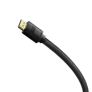 Cable hdmi m to hdmi m  2m  8k  baseus hight definition, ver. 2.1,  8k/60hz, 4k/120hz, 3d, hdr, 48gbps, gold-plated, cakgq-k01 Thumbnail 2