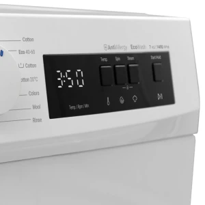 Masina de spalat rufe daewoo dwd-fv2021-3, 7 kg / 1400rpm, clasa a, motor inverter, steam wash, drum clean, 15 program, alb