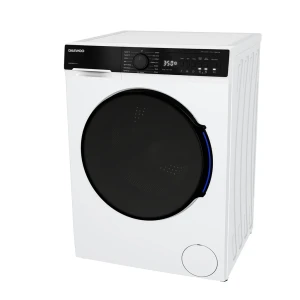 Masina de spalat rufe daewoo dwd-cv7021,  7 kg / 1400rpm, 53cm, clasa a, motor inverter, display, panou negru + usa dubla neagra, 15 program, alb Thumbnail 2