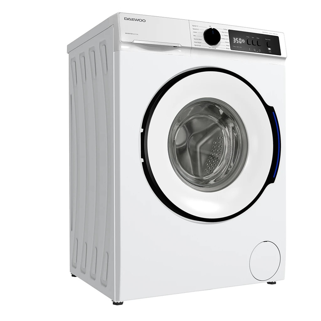 Masina de spalat rufe daewoo dwd-rv8021,  8 kg / 1400rpm, 53cm, clasa a, motor inverter, display 3