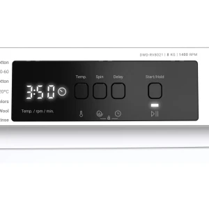 Masina de spalat rufe daewoo dwd-rv8021,  8 kg / 1400rpm, 53cm, clasa a, motor inverter, display Thumbnail 7